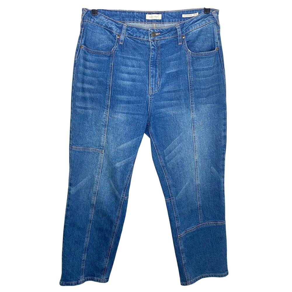 Cleo + Wolf High Rise Straight Jeans W32 x L27